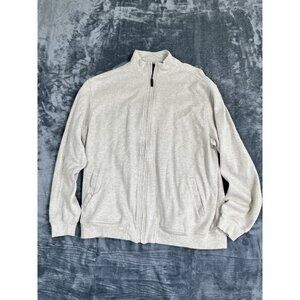 Tasso Elba Mens Full-Zip Ribbed Cotton Sweater Jacket XXL  Casual